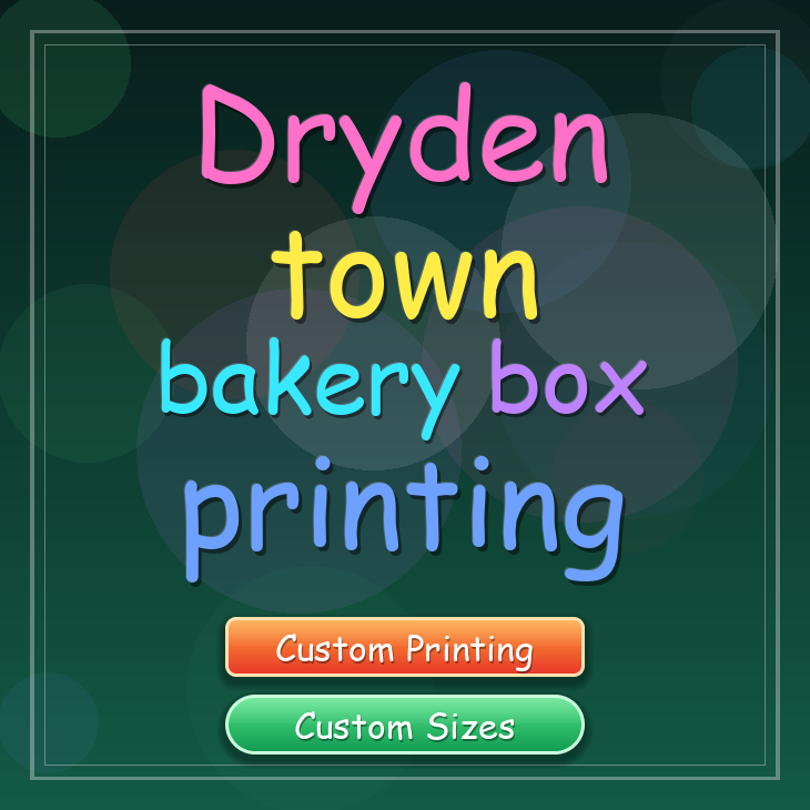 Dryden Town bakery box printing