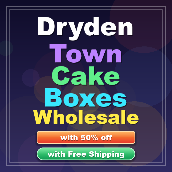 Dryden Town cake boxes