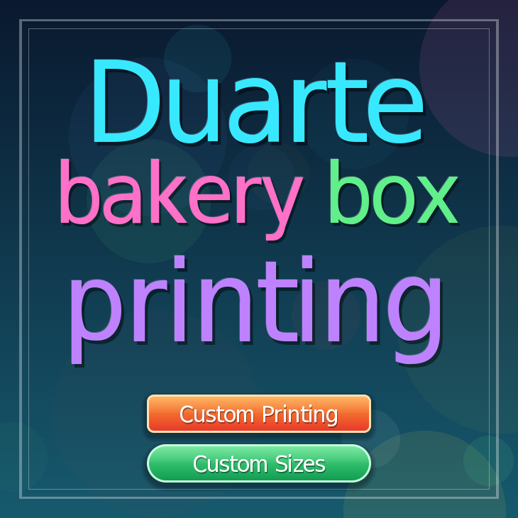 Duarte bakery box printing