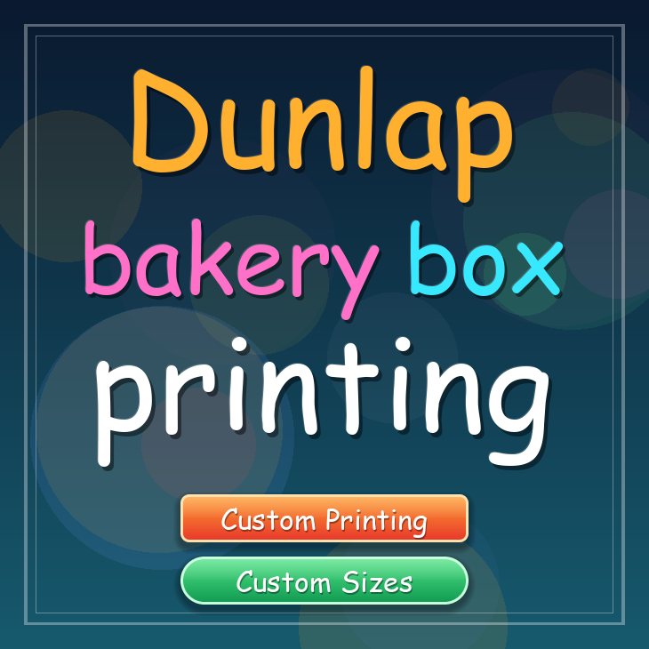 Dunlap bakery box printing