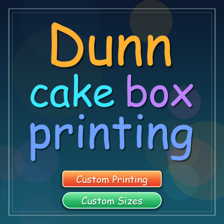 Dunn cake box printing