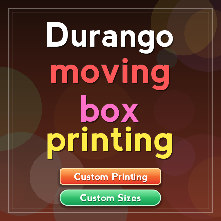 Durango moving box printing