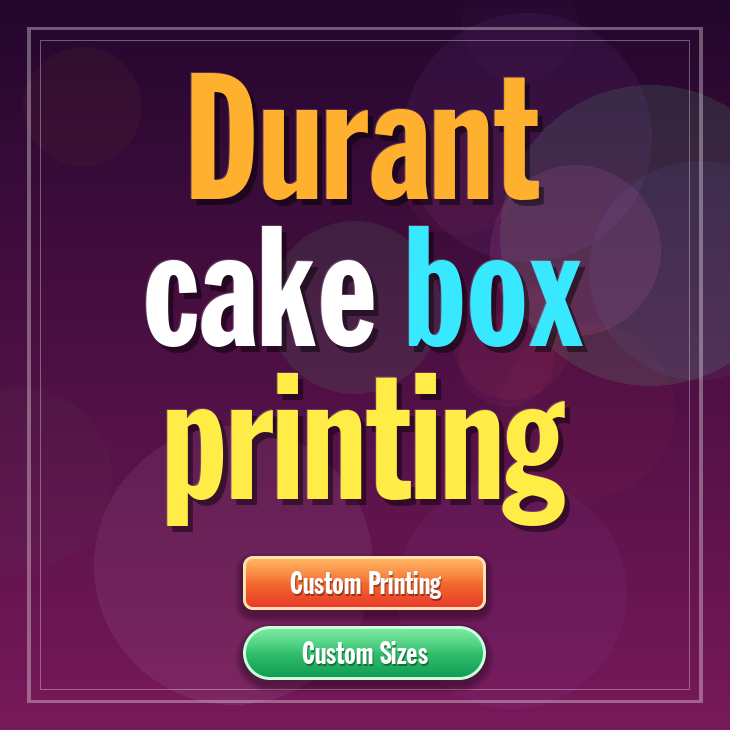 Durant cake box printing