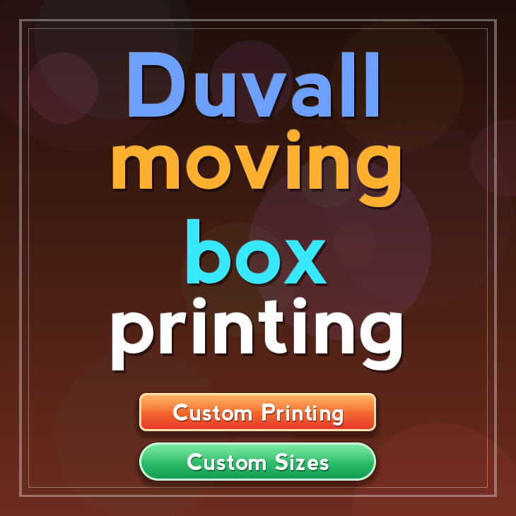 Duvall moving box printing