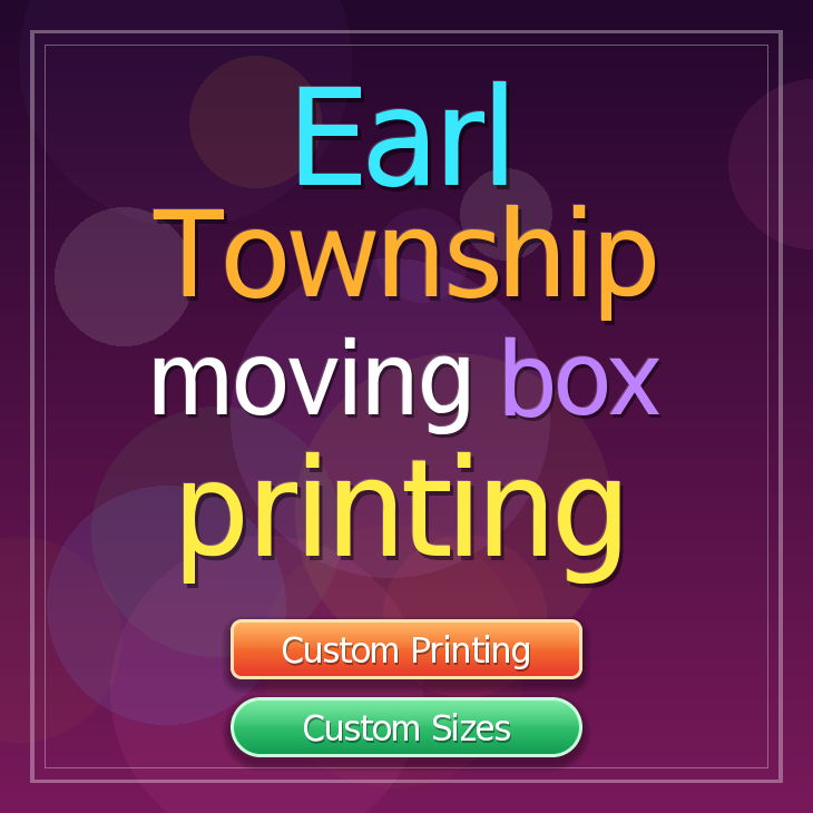 Earl Township moving box printing