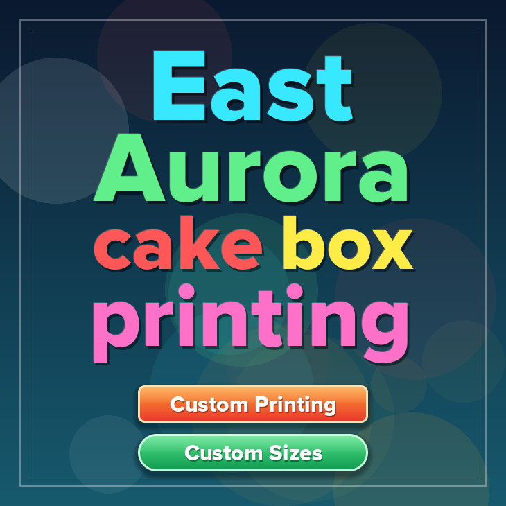 East Aurora cake box printing