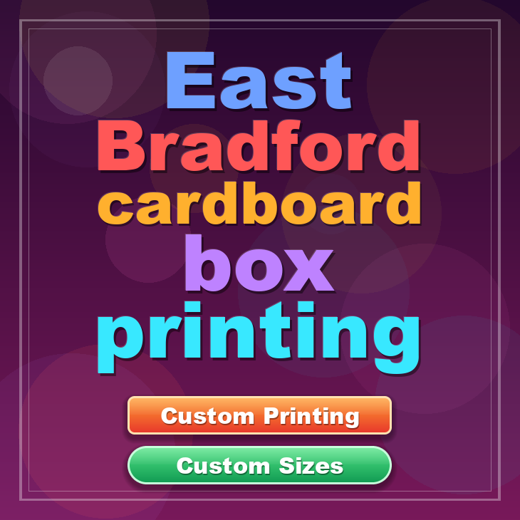 East Bradford cardboard box printing