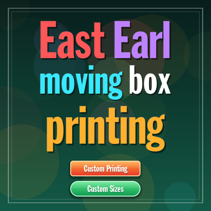 East Earl moving box printing