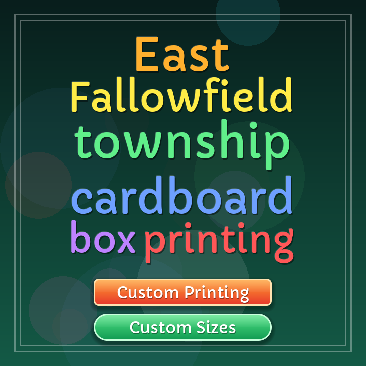 East Fallowfield township cardboard box printing