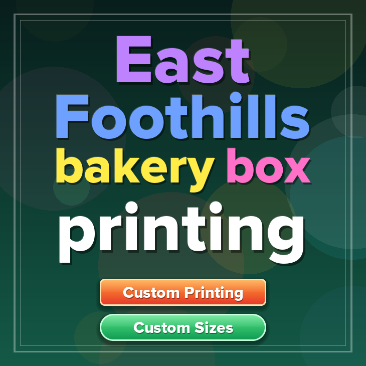 East Foothills bakery box printing