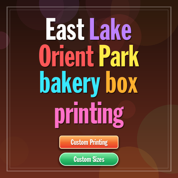 East Lake Orient Park bakery box printing