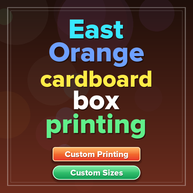 East Orange cardboard box printing