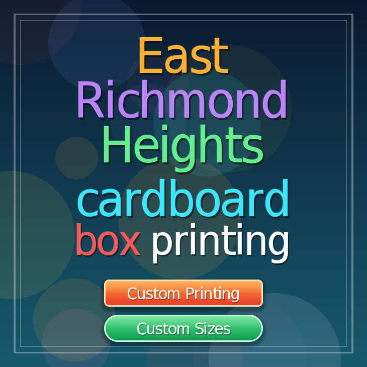 East Richmond Heights cardboard box printing