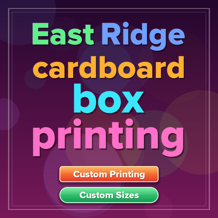 East Ridge cardboard box printing