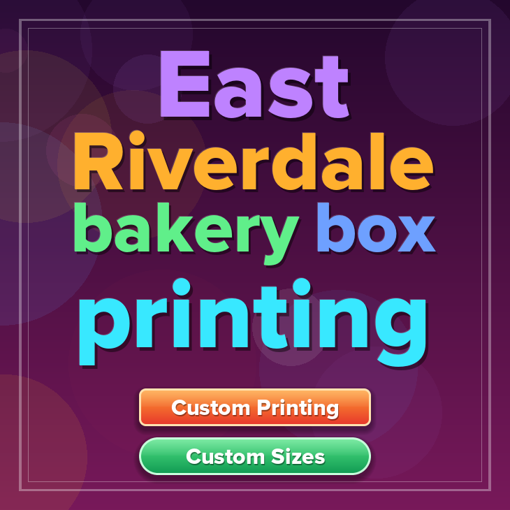 East Riverdale bakery box printing