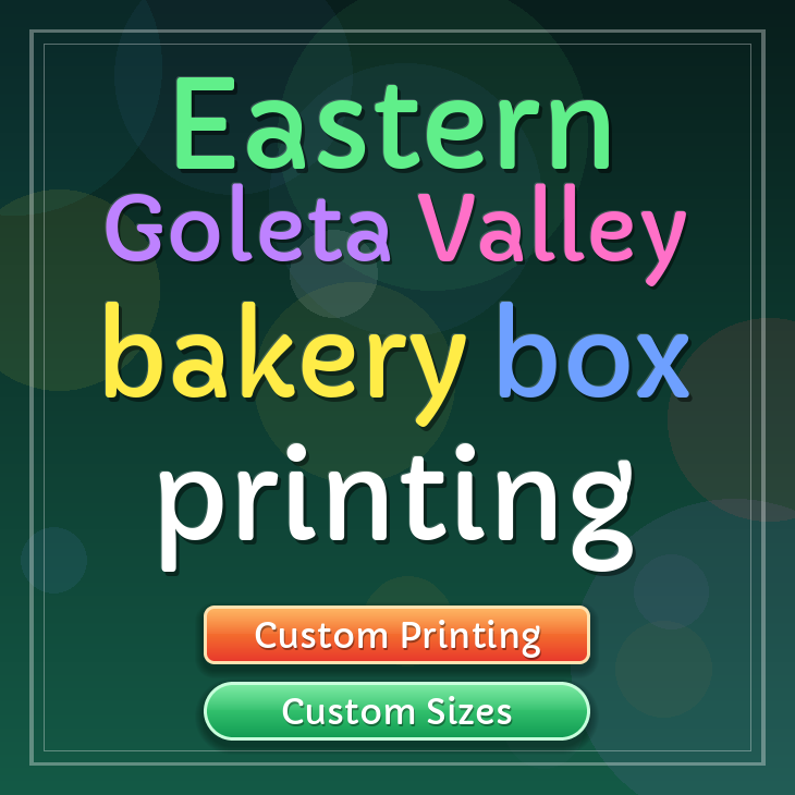 Eastern Goleta Valley bakery box printing