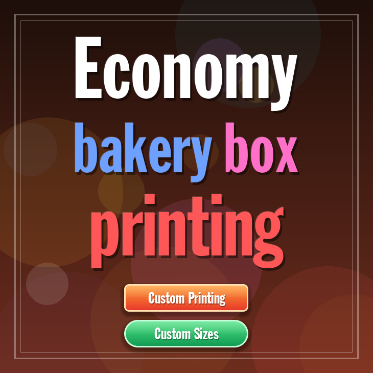 Economy bakery box printing