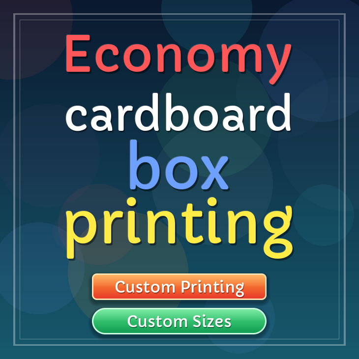 Economy cardboard box printing