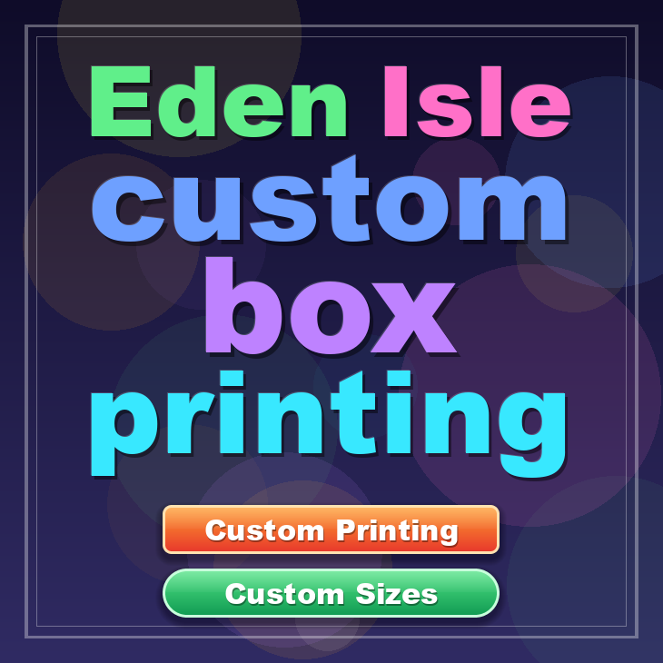 Eden Isle custom box printing