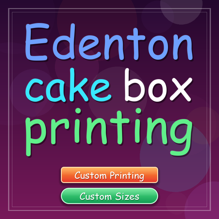 Edenton cake box printing