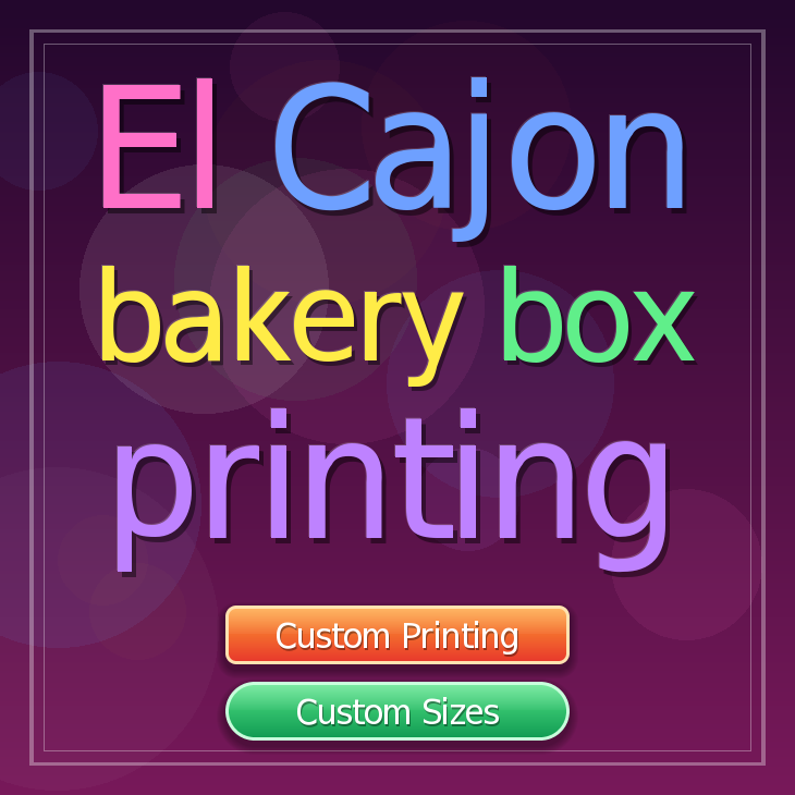 El Cajon bakery box printing