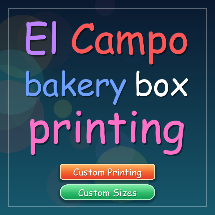 El Campo bakery box printing