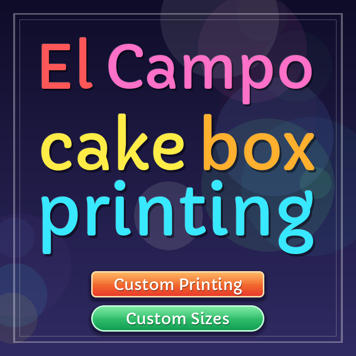 El Campo cake box printing