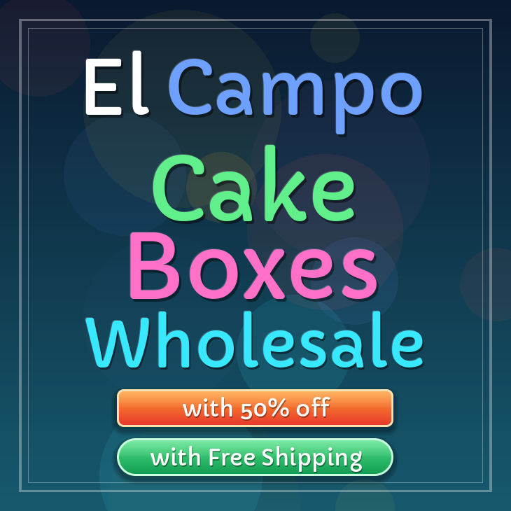 El Campo cake boxes