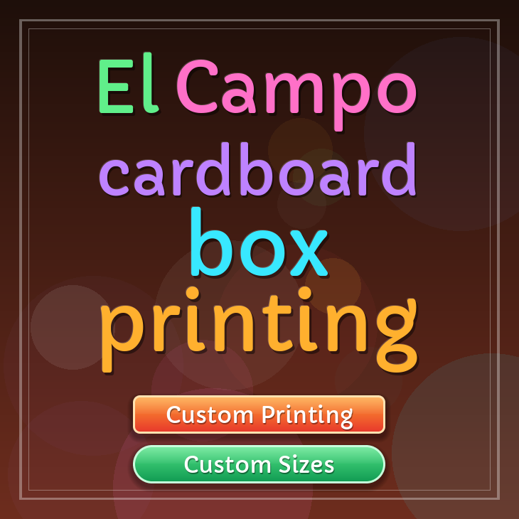 El Campo cardboard box printing