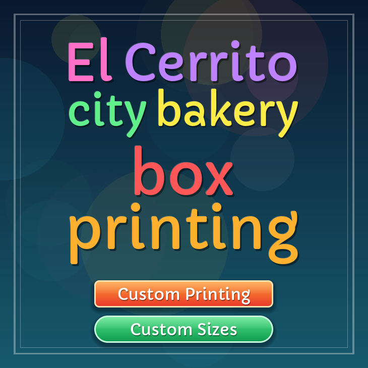El Cerrito City bakery box printing