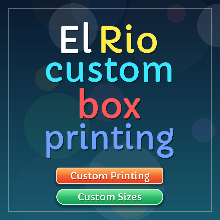 El Rio custom box printing