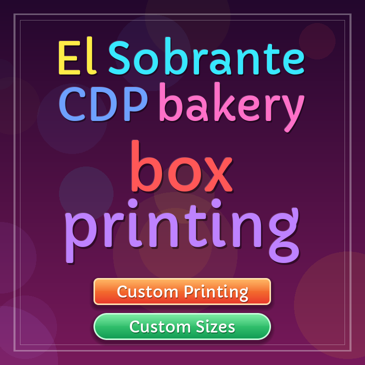 El Sobrante Cdp bakery box printing