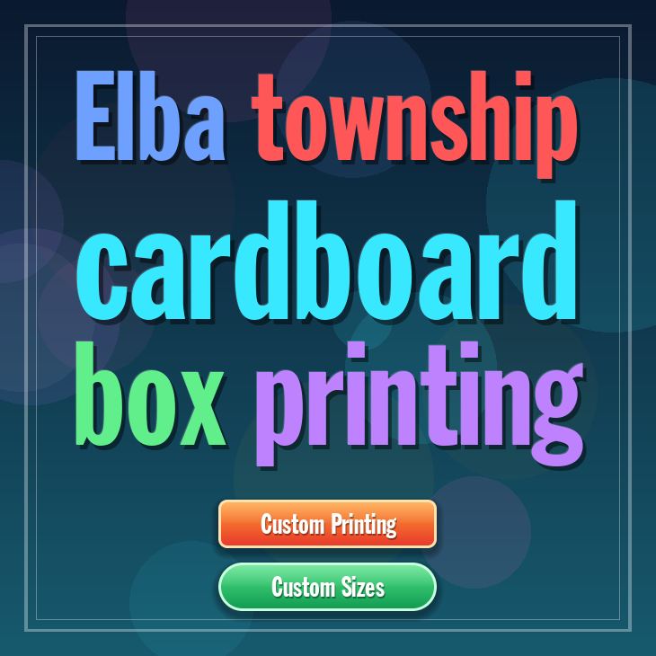 Elba township cardboard box printing