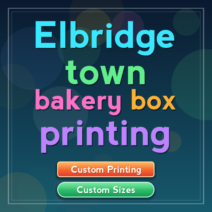 Elbridge Town bakery box printing