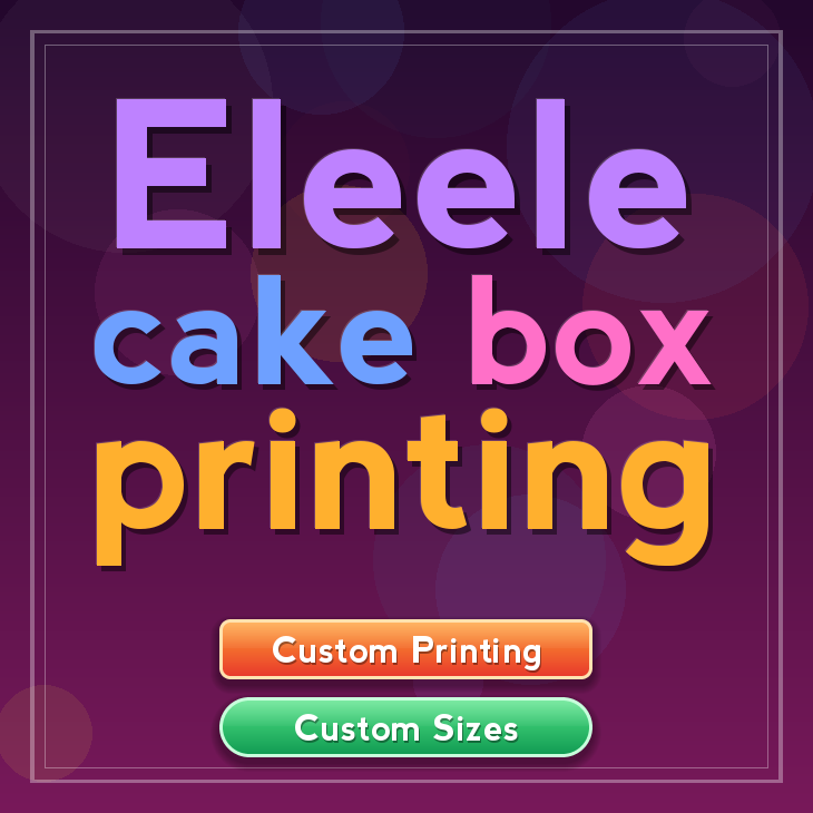 Eleele cake box printing