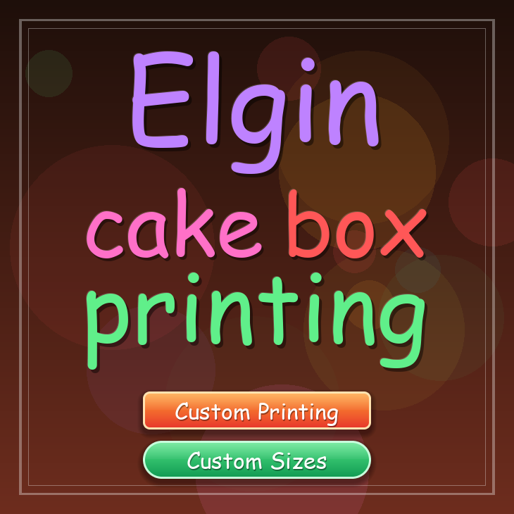 Elgin cake box printing