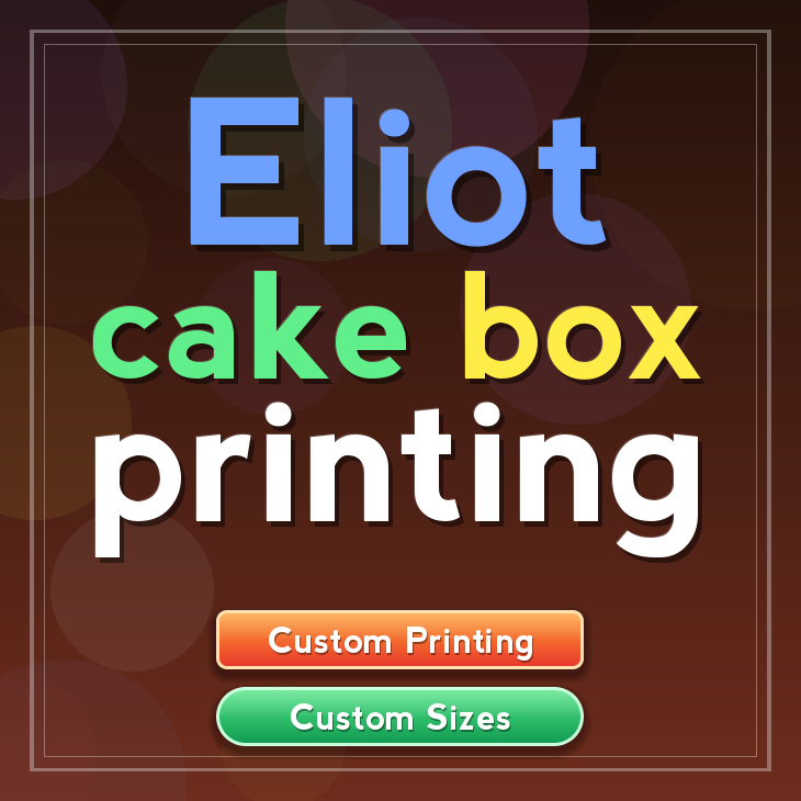 Eliot cake box printing