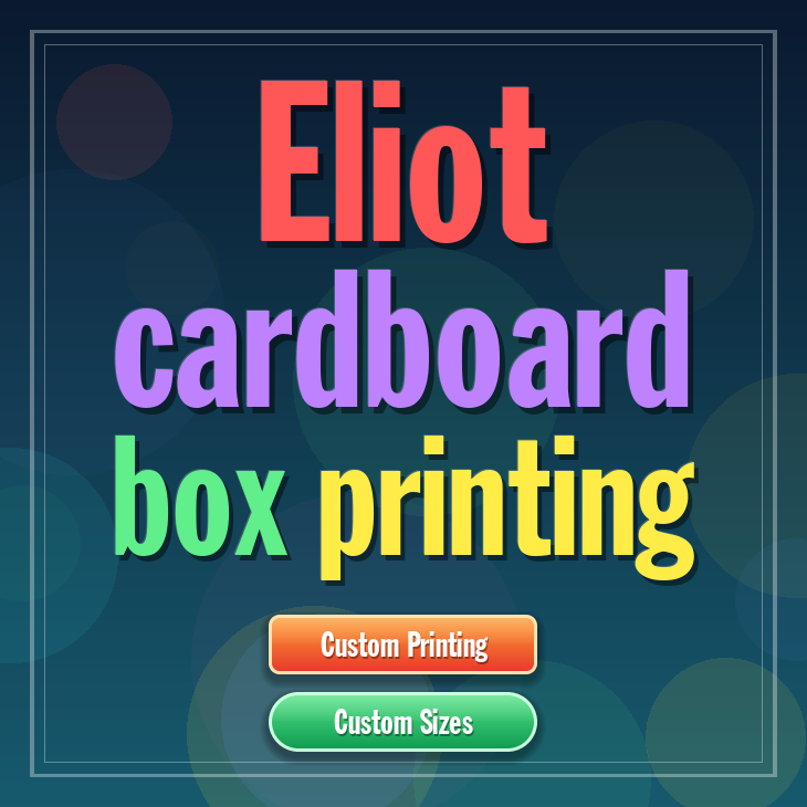 Eliot cardboard box printing