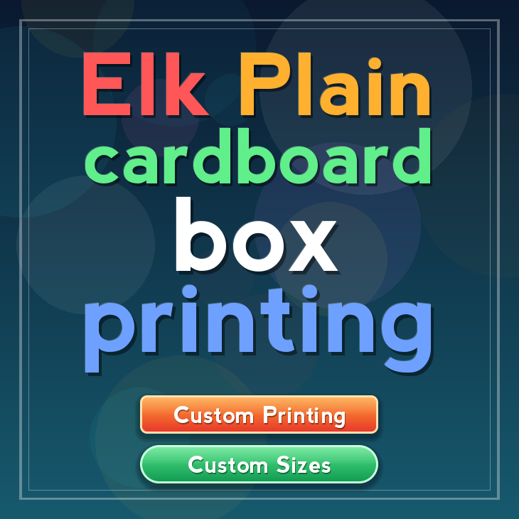 Elk Plain cardboard box printing