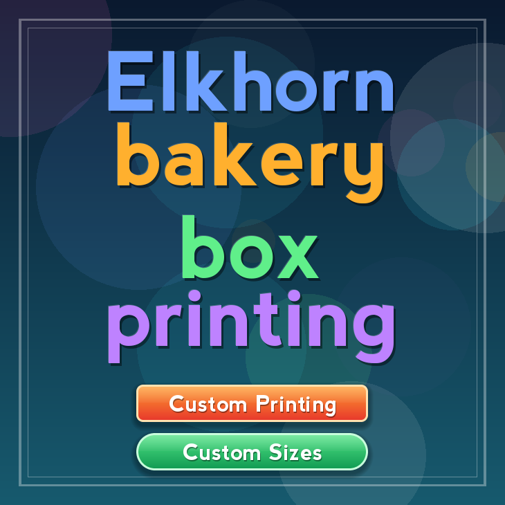 Elkhorn bakery box printing