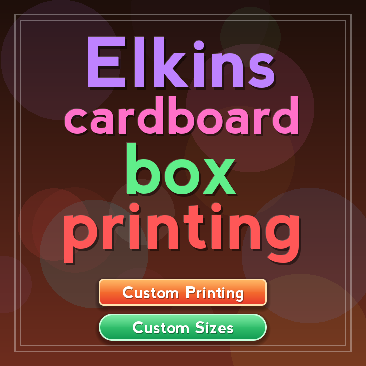 Elkins cardboard box printing