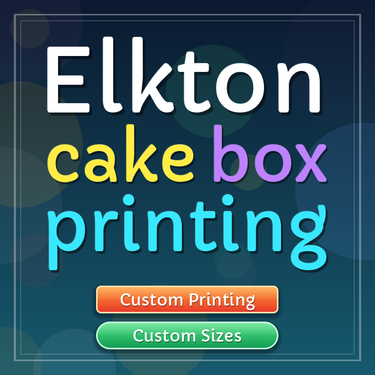 Elkton cake box printing