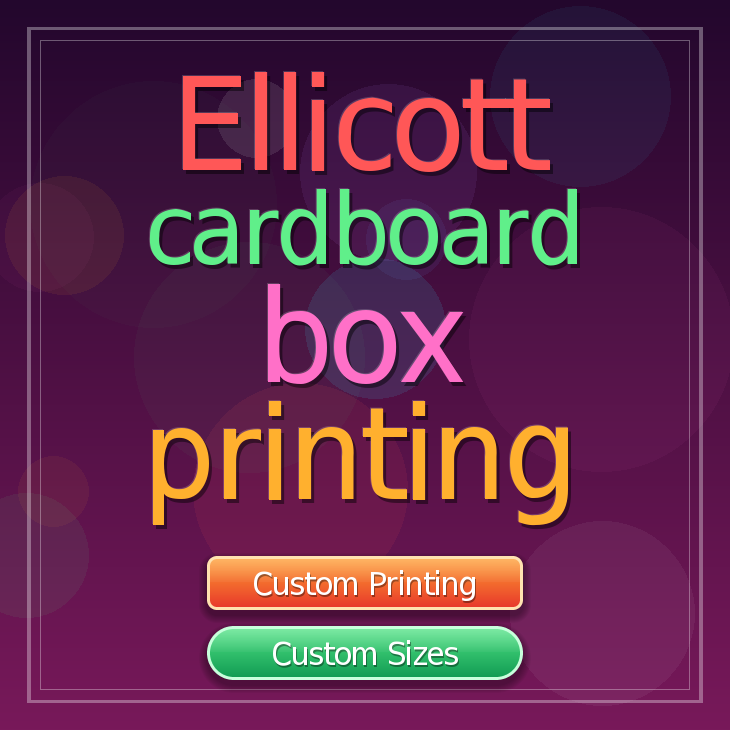 Ellicott cardboard box printing