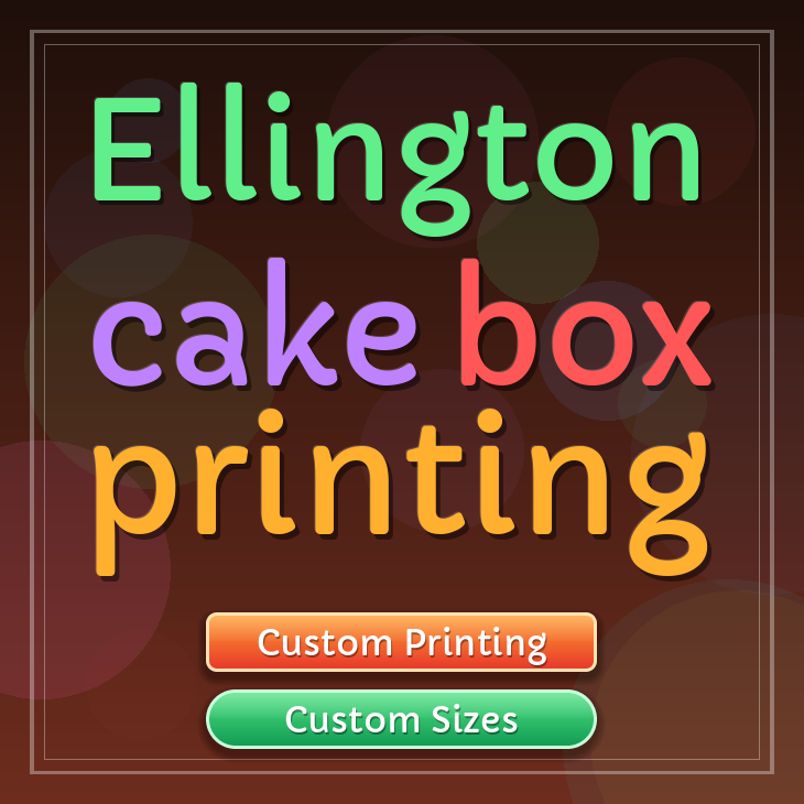 Ellington cake box printing