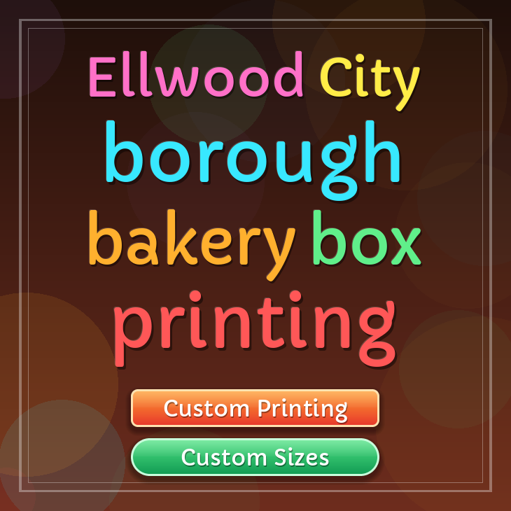 Ellwood City Borough bakery box printing