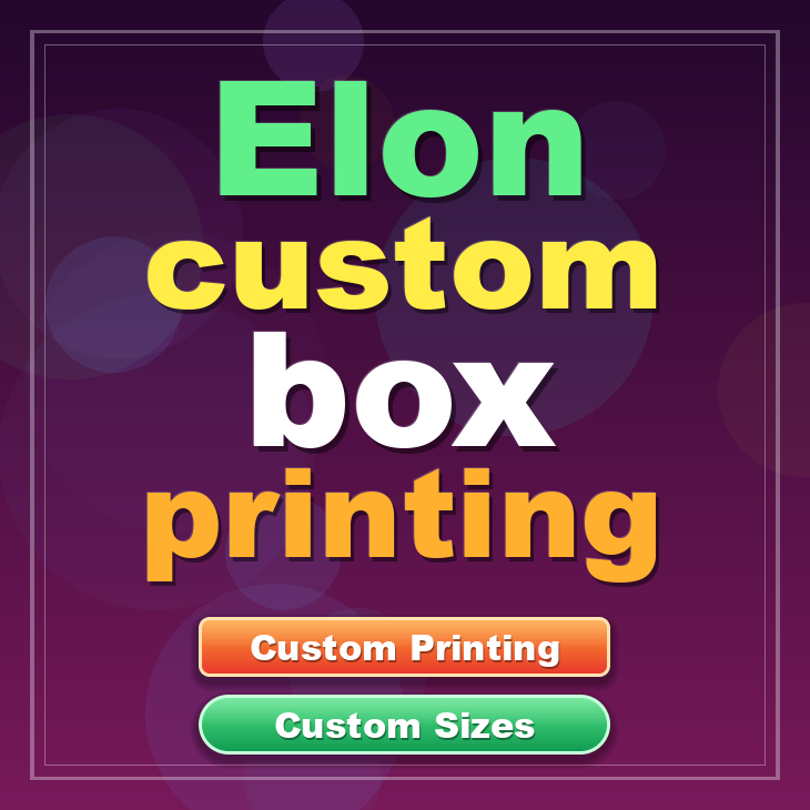 Elon custom box printing