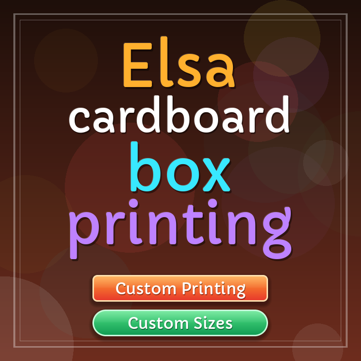 Elsa cardboard box printing