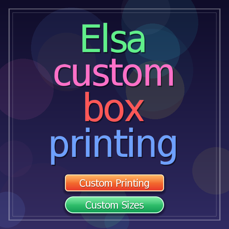 Elsa custom box printing