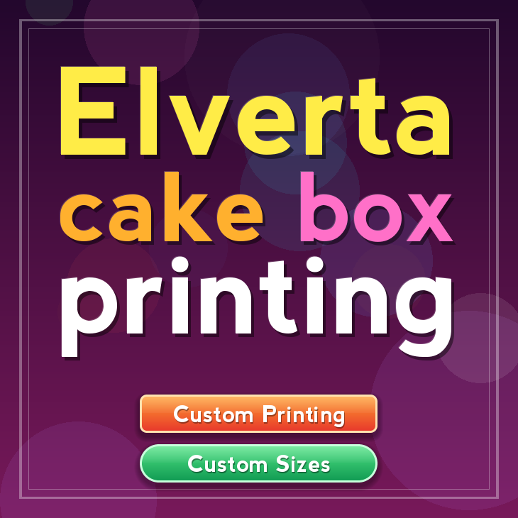 Elverta cake box printing