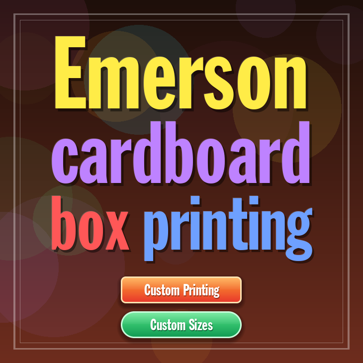 Emerson cardboard box printing